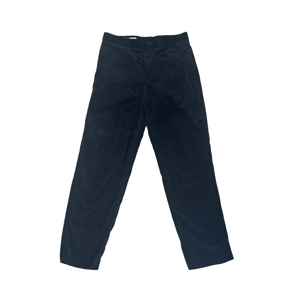 COS Pants Womens Corduroy Trousers High Rise Waist Preppy Black 36 R usa M